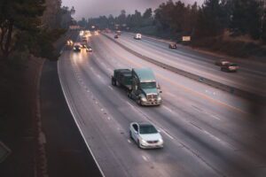 Los Angeles, CA - One Hurt When Vehicle Crashes into Semi, Gets Stuck Underneath on 605 Fwy 